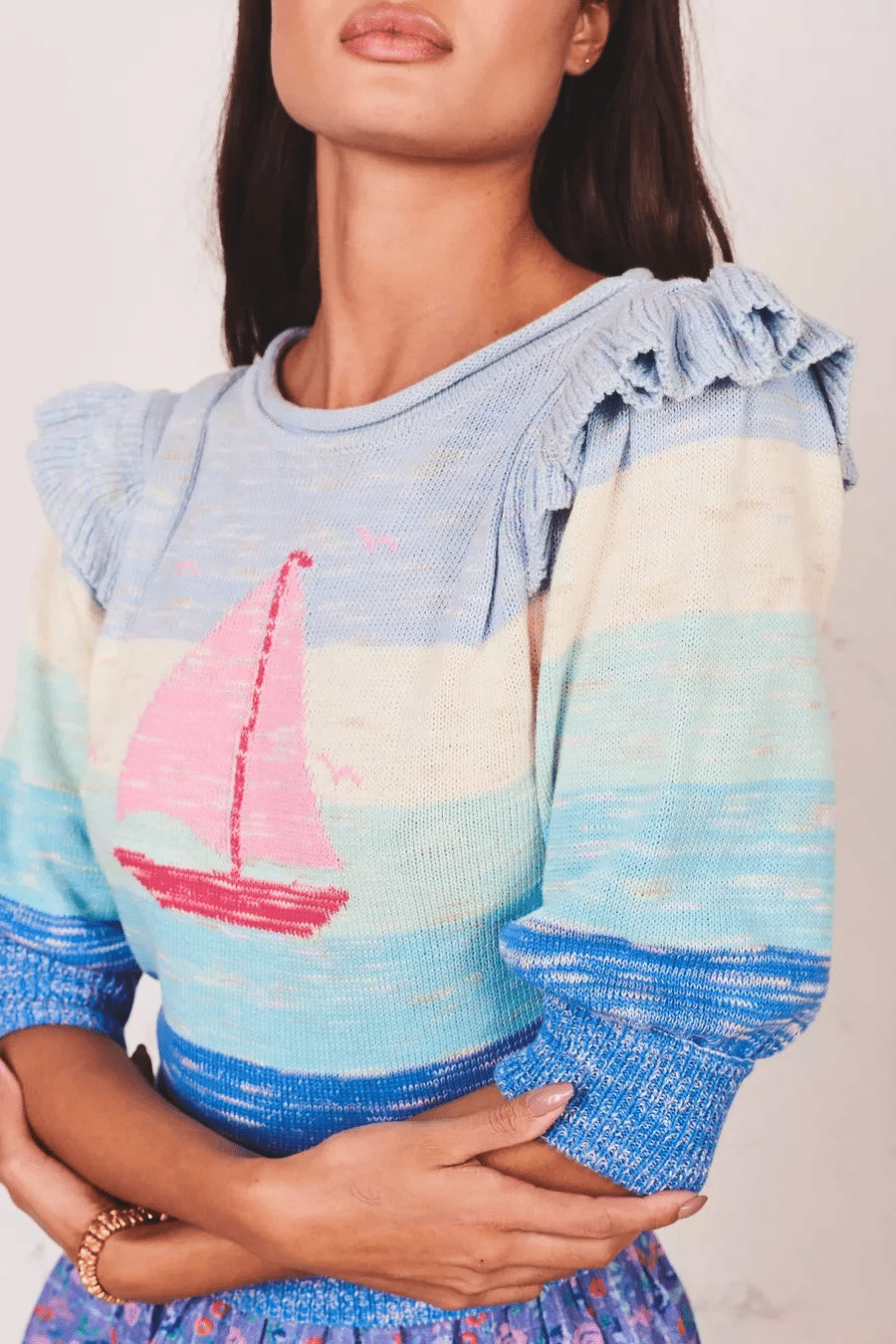 Lansing Pullover Blue Splendor - Sweater