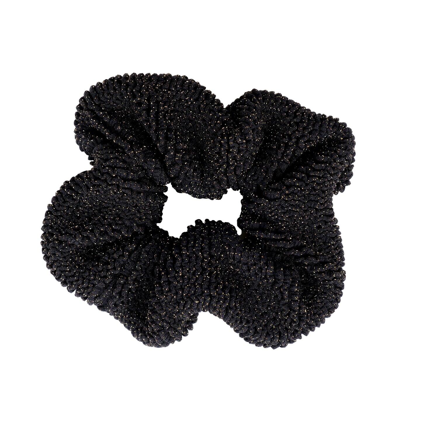 Scrunchie Black/Gold - ONE SIZE - Hair Bands