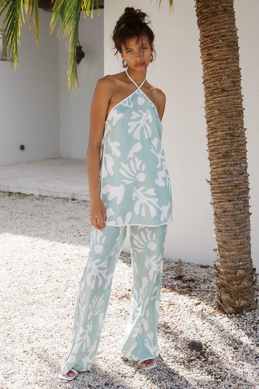 Ilah Halter Top Sage Botanica - Top