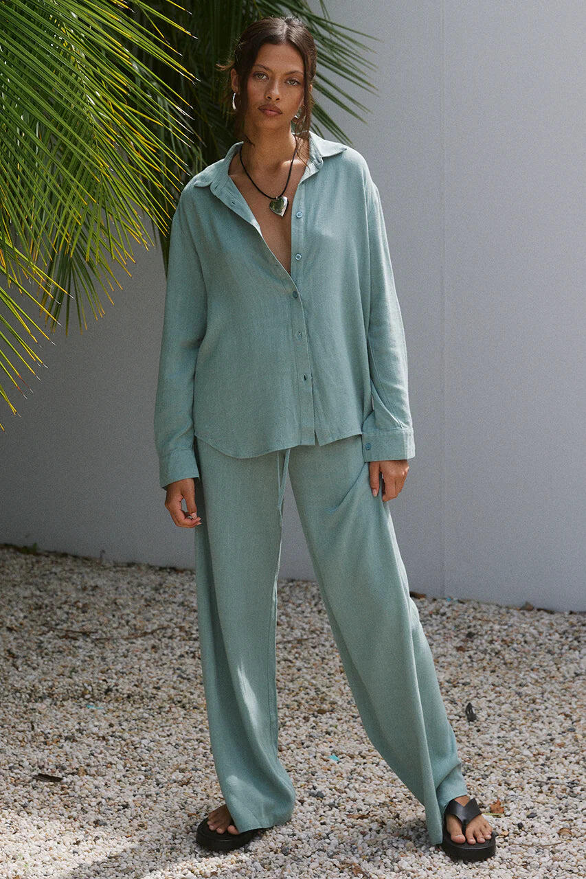 Kiana Pant Sage - Bottoms