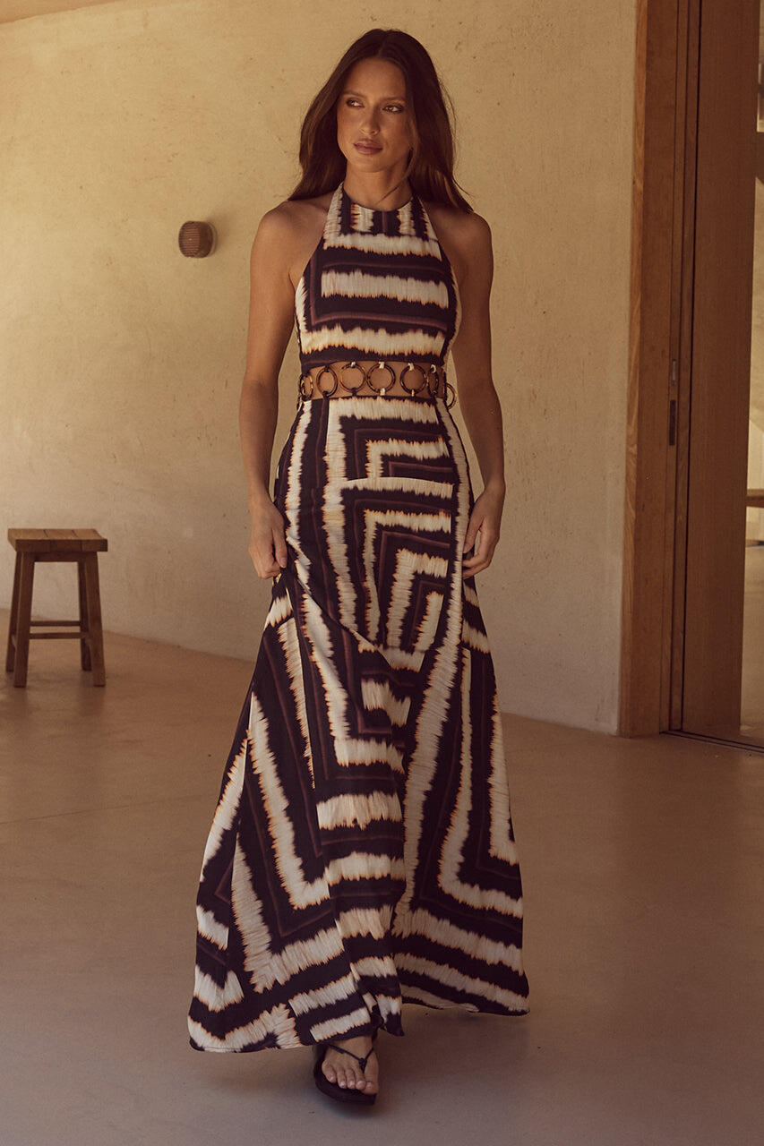 Noria Maxi Dress Noria Print - Dress