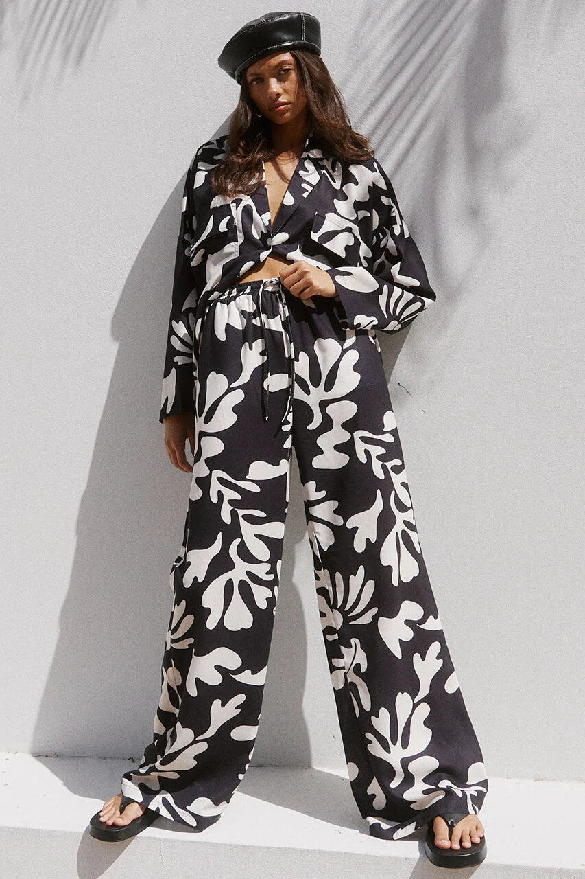 Nuovo Pant Black/Sand - Bottoms