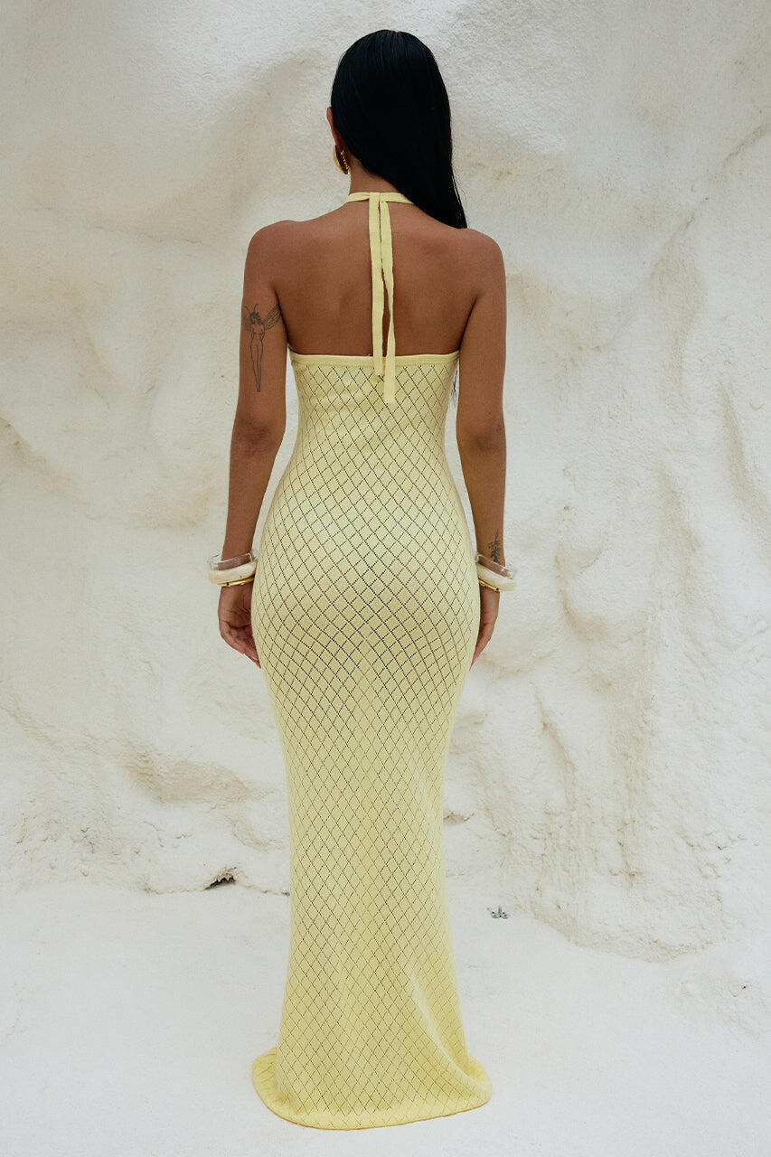 Simi Maxi Dress Lemon - Dress