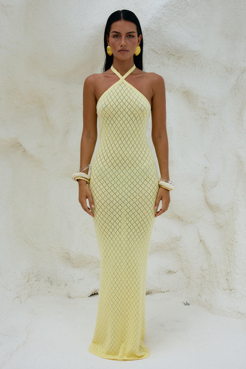 Simi Maxi Dress Lemon - Dress