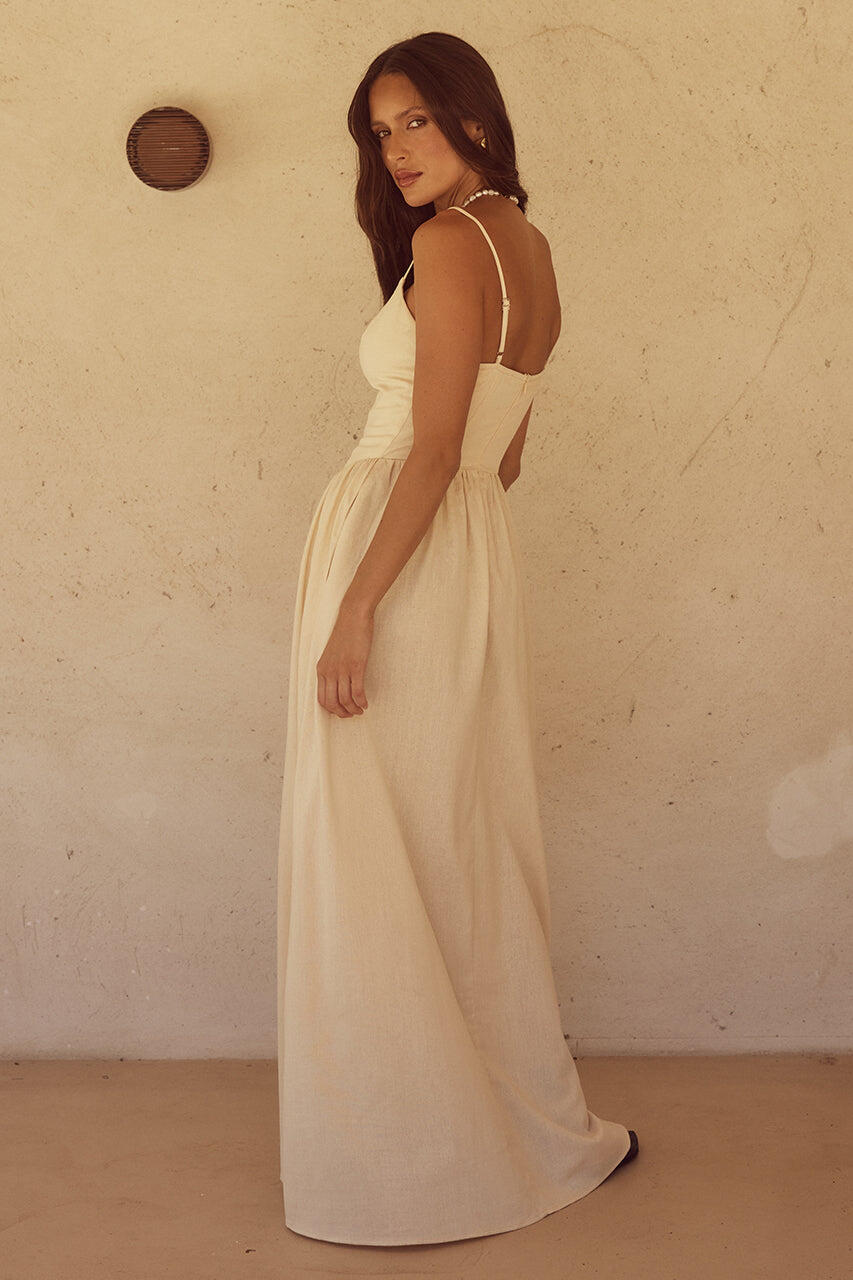Zephy Maxi Dress Sand - Dress