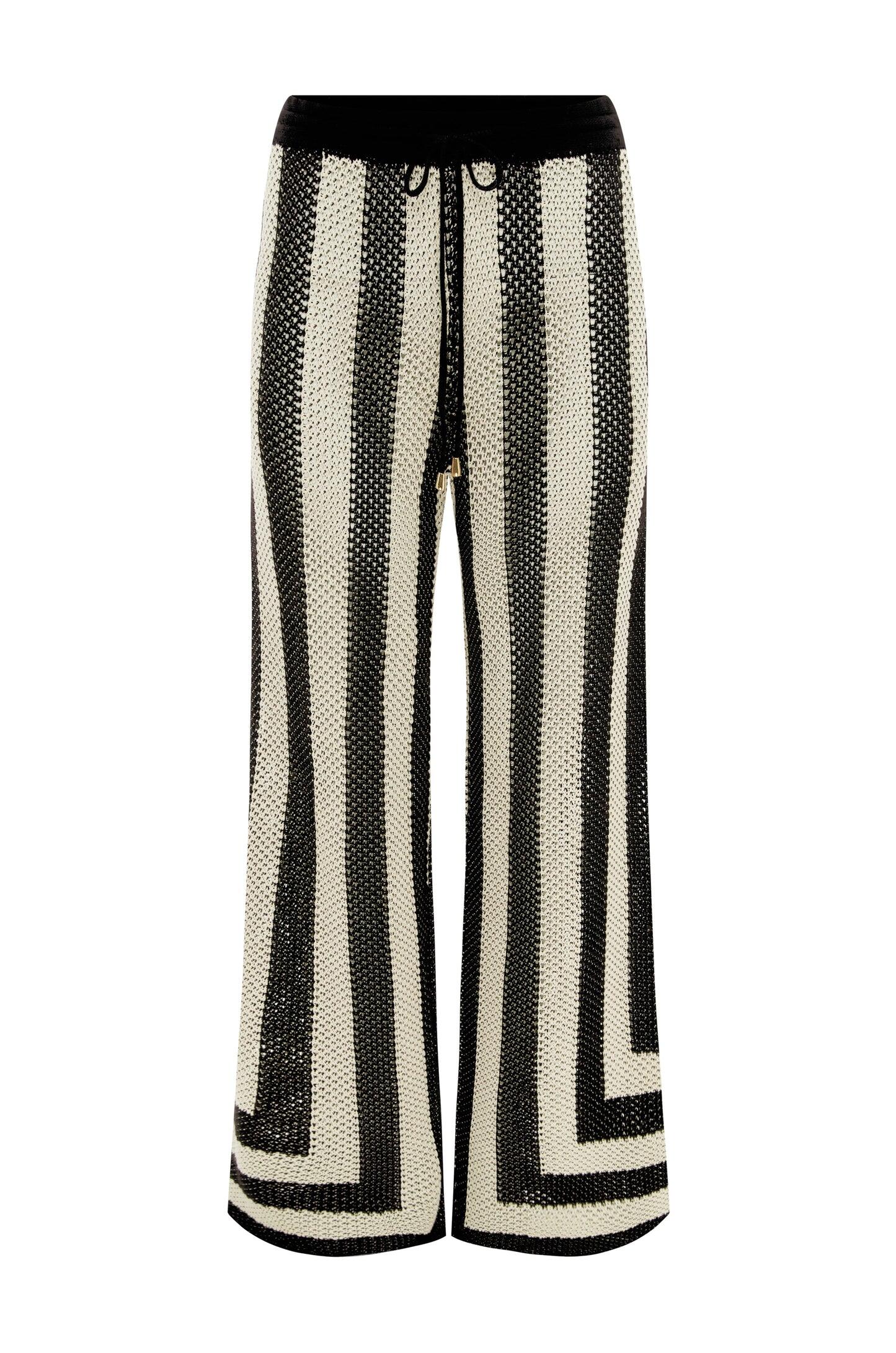 Ziggy Pant Black/Sand - Bottoms