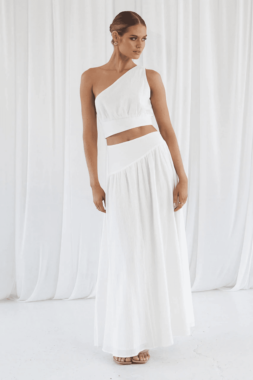 Freya Maxi Skirt White