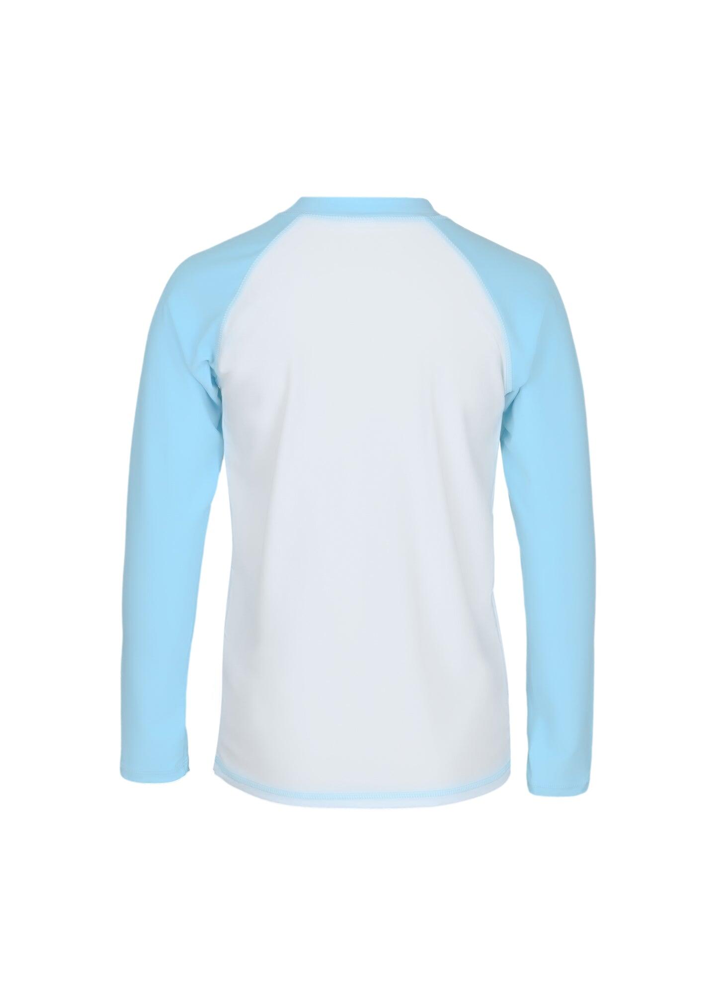 Blue Rashguard w/ Water Appearing Fabric - Rash Guard