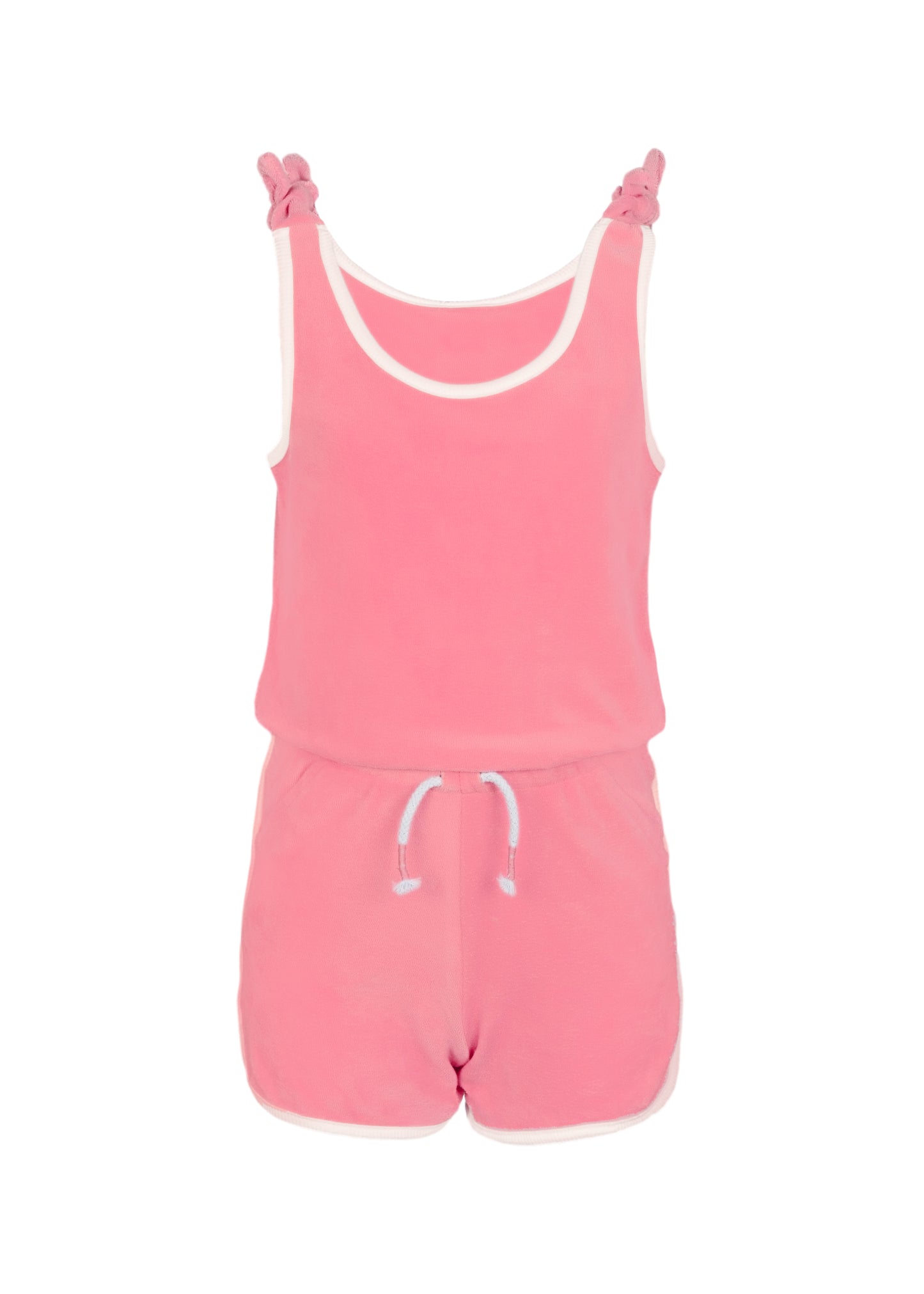 Terry Coral Girls Active Romper - Playsuit