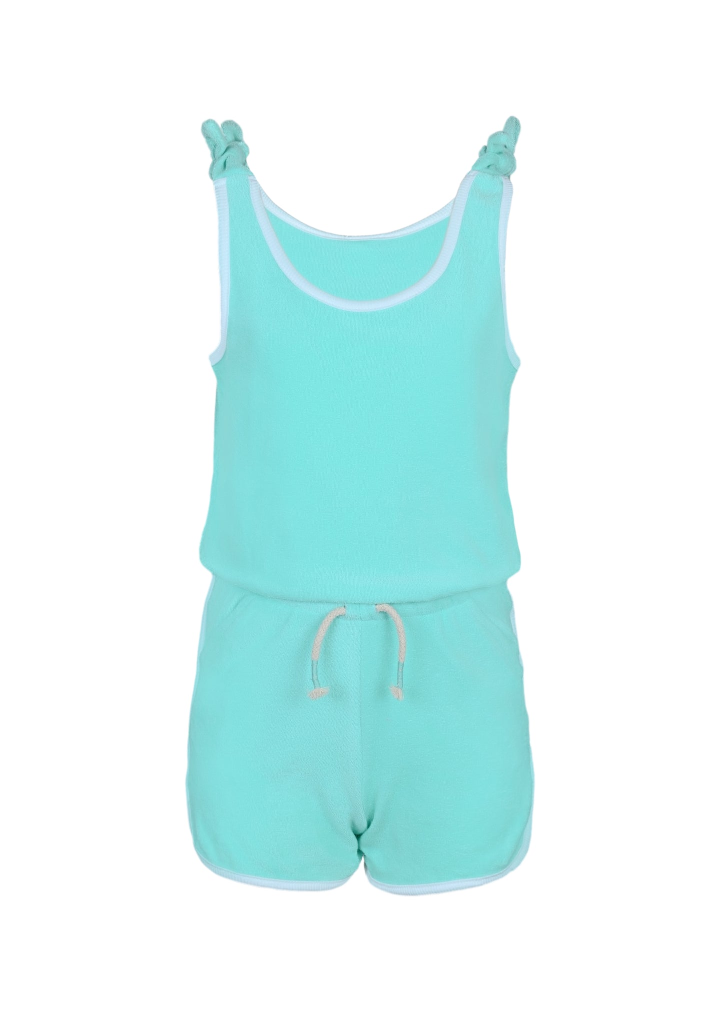 Terry Mint Girls Active Romper - Playsuit