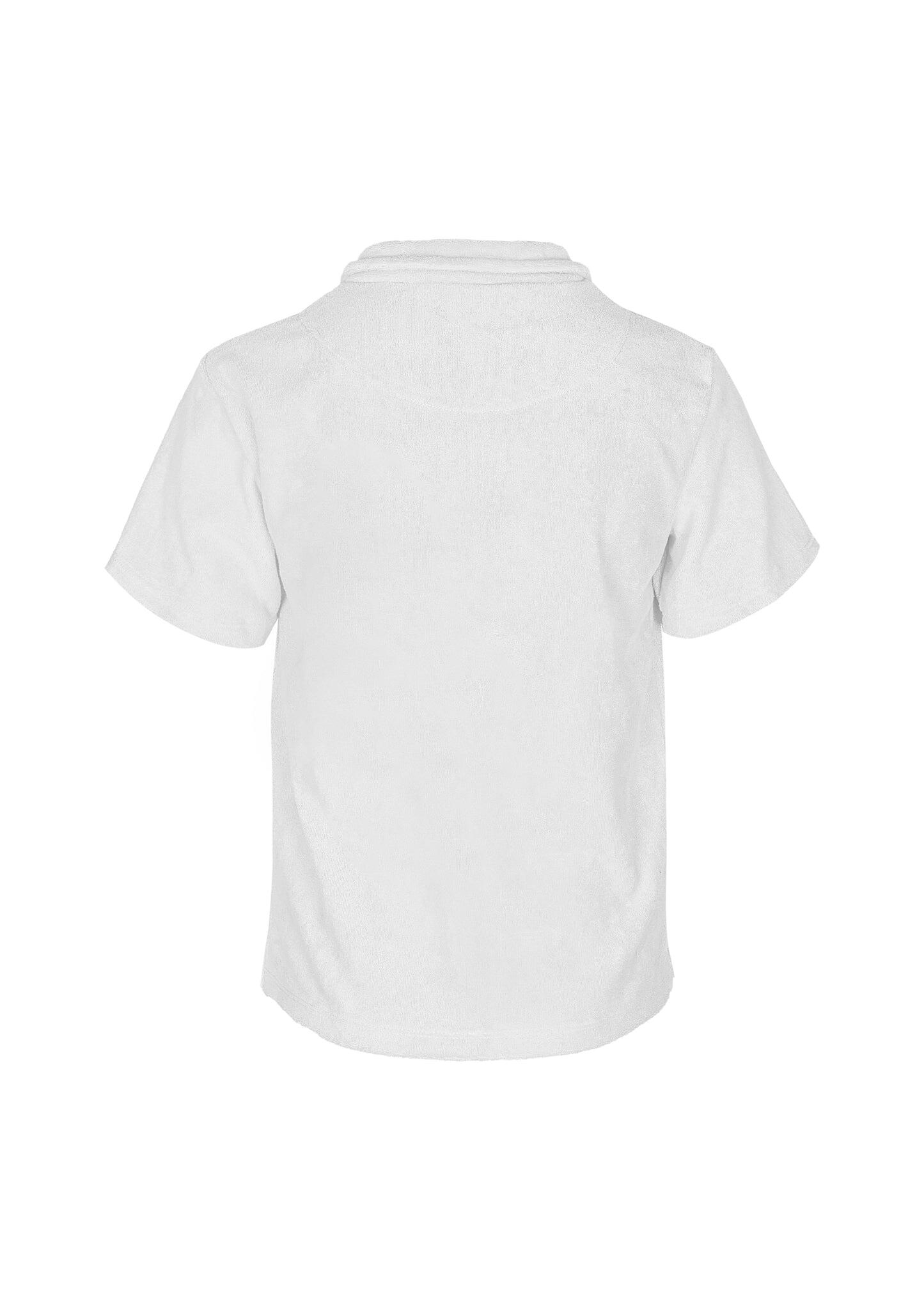 White Terry Boys Polo Shirt - Top