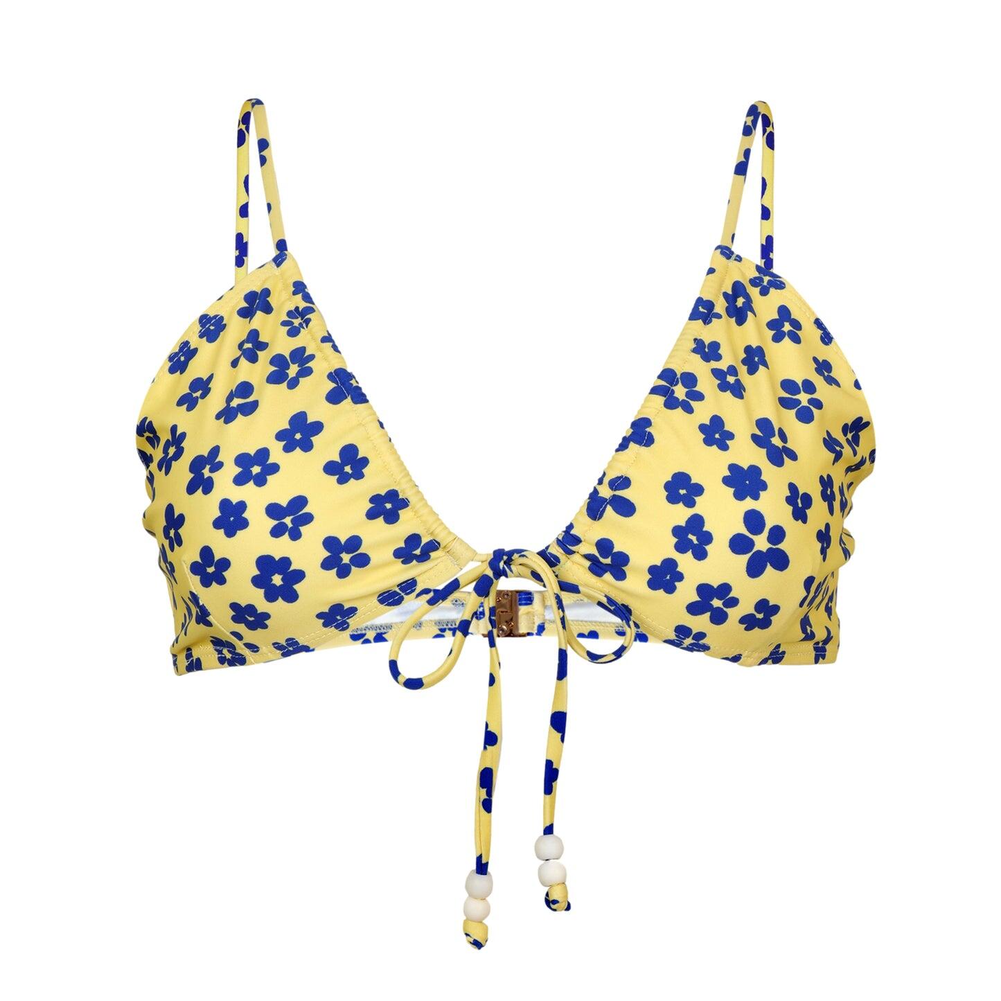 Shae Bikini Top Gita Floral Blue - Bikini Top