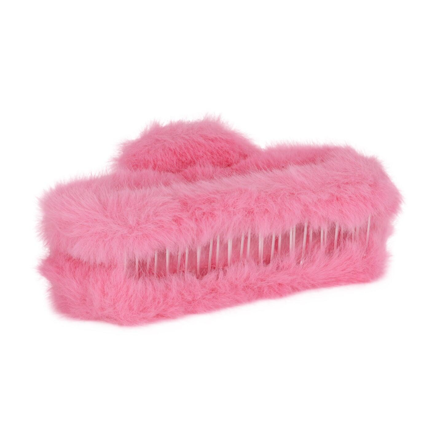 Soft Straight Claw Clip Pink