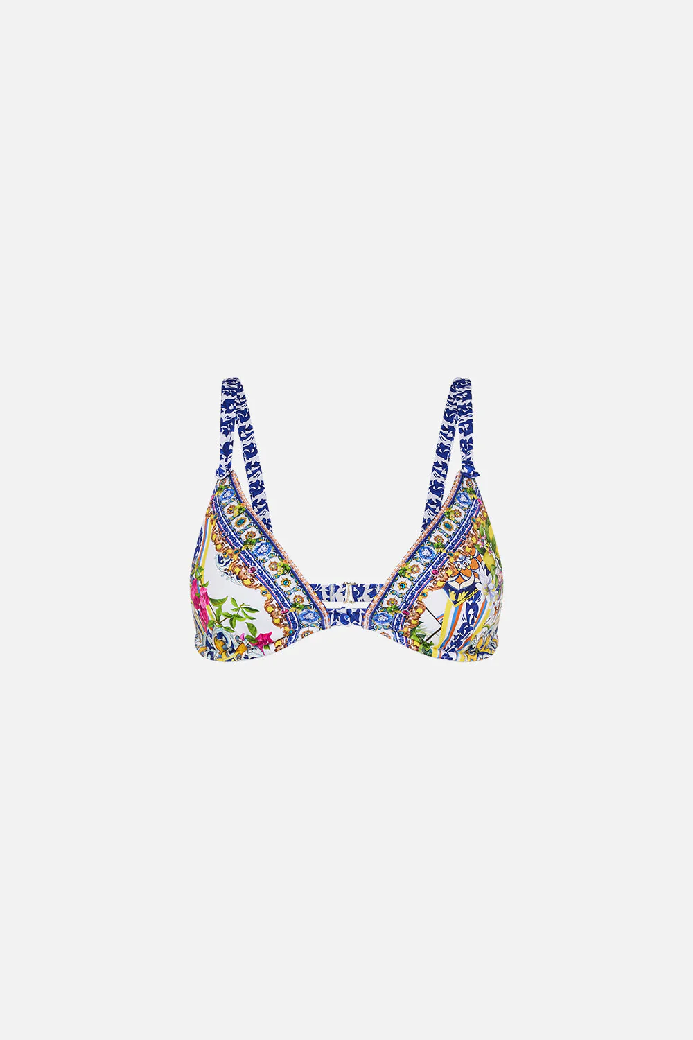 Soft Underwire Bra With Button Detail Amalfi Amore - Bikini Top