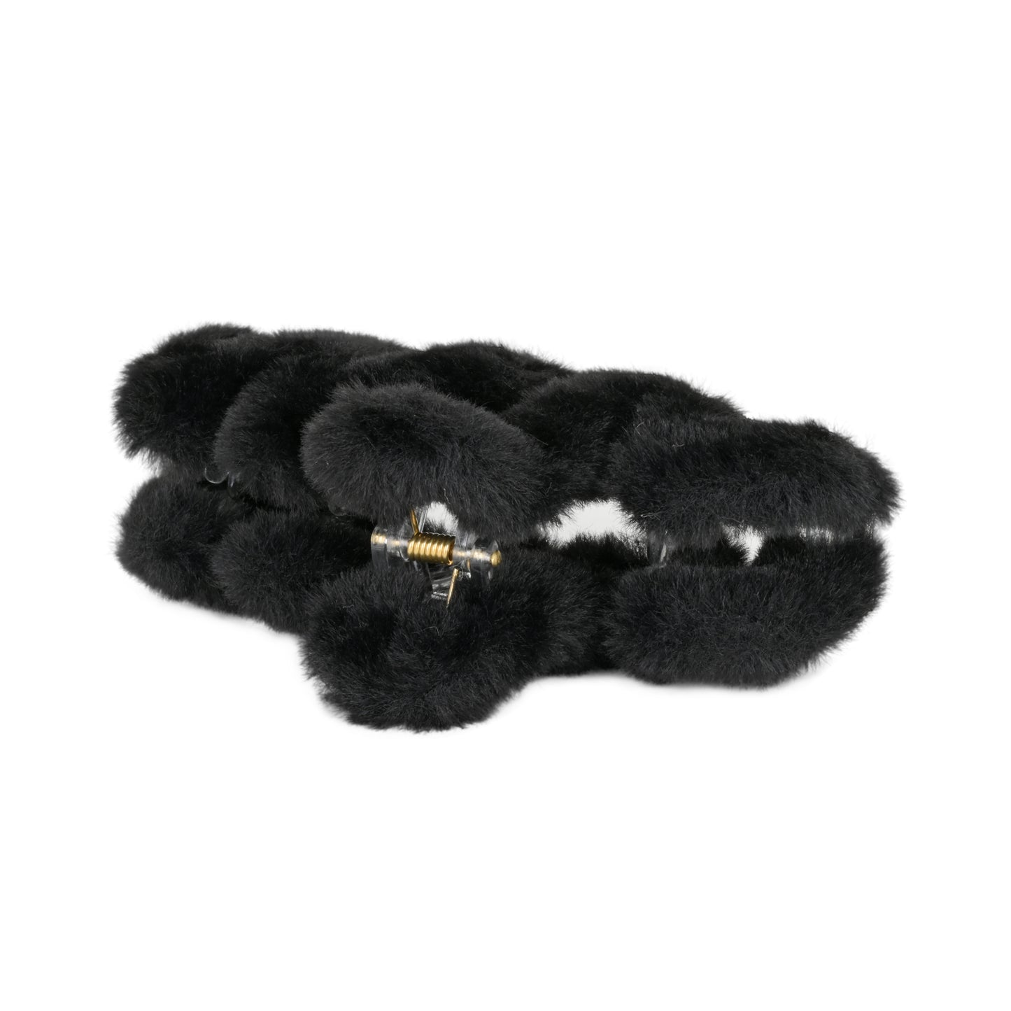 Soft Wavy Claw Clip Black