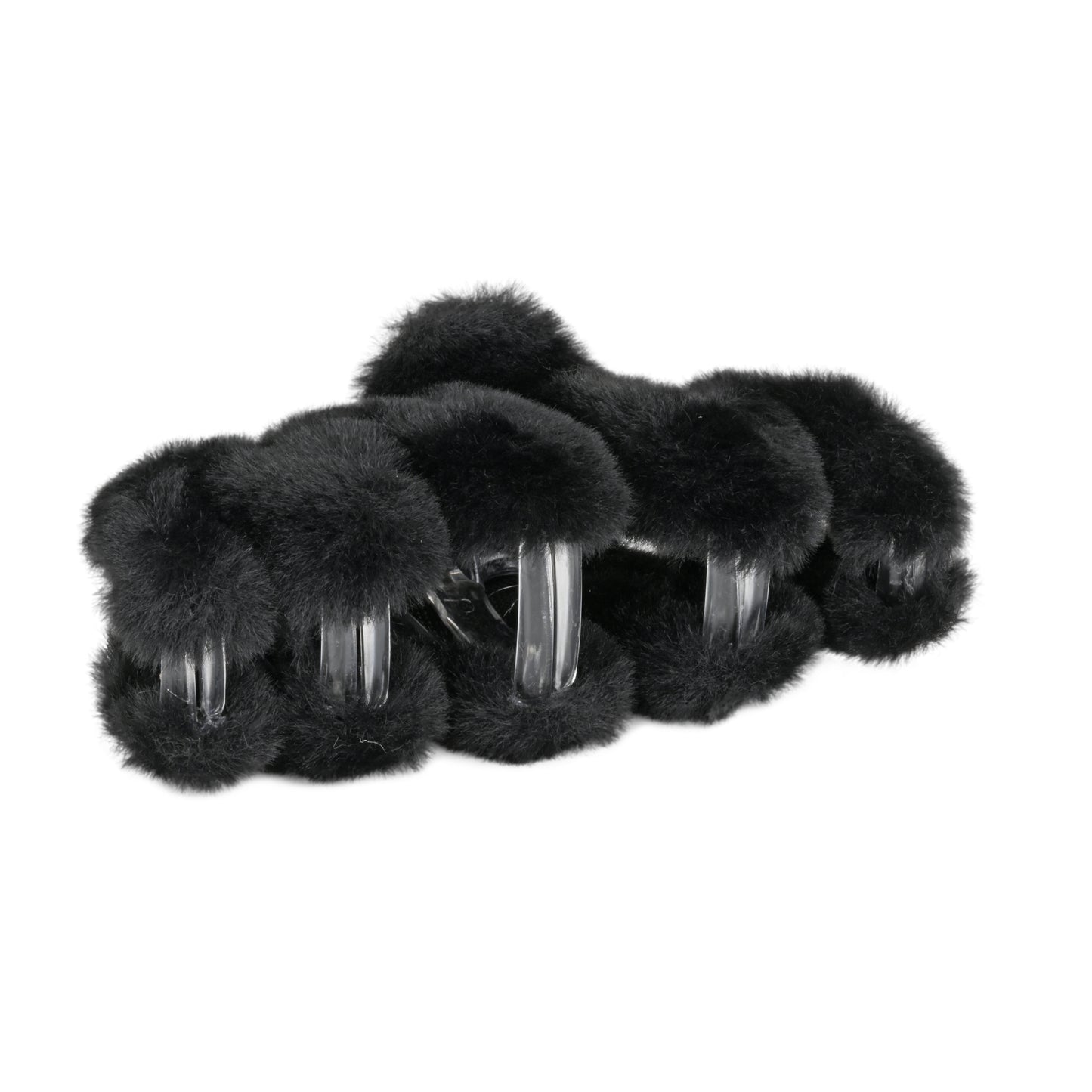 Soft Wavy Claw Clip Black