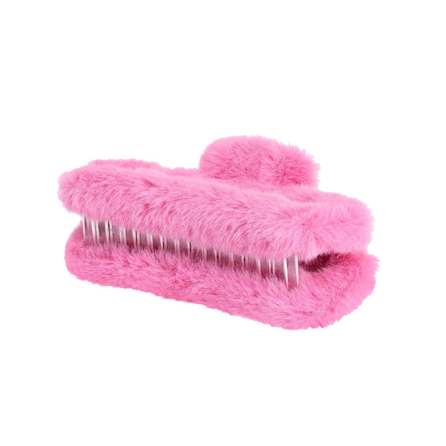 Soft Straight Claw Clip Pink