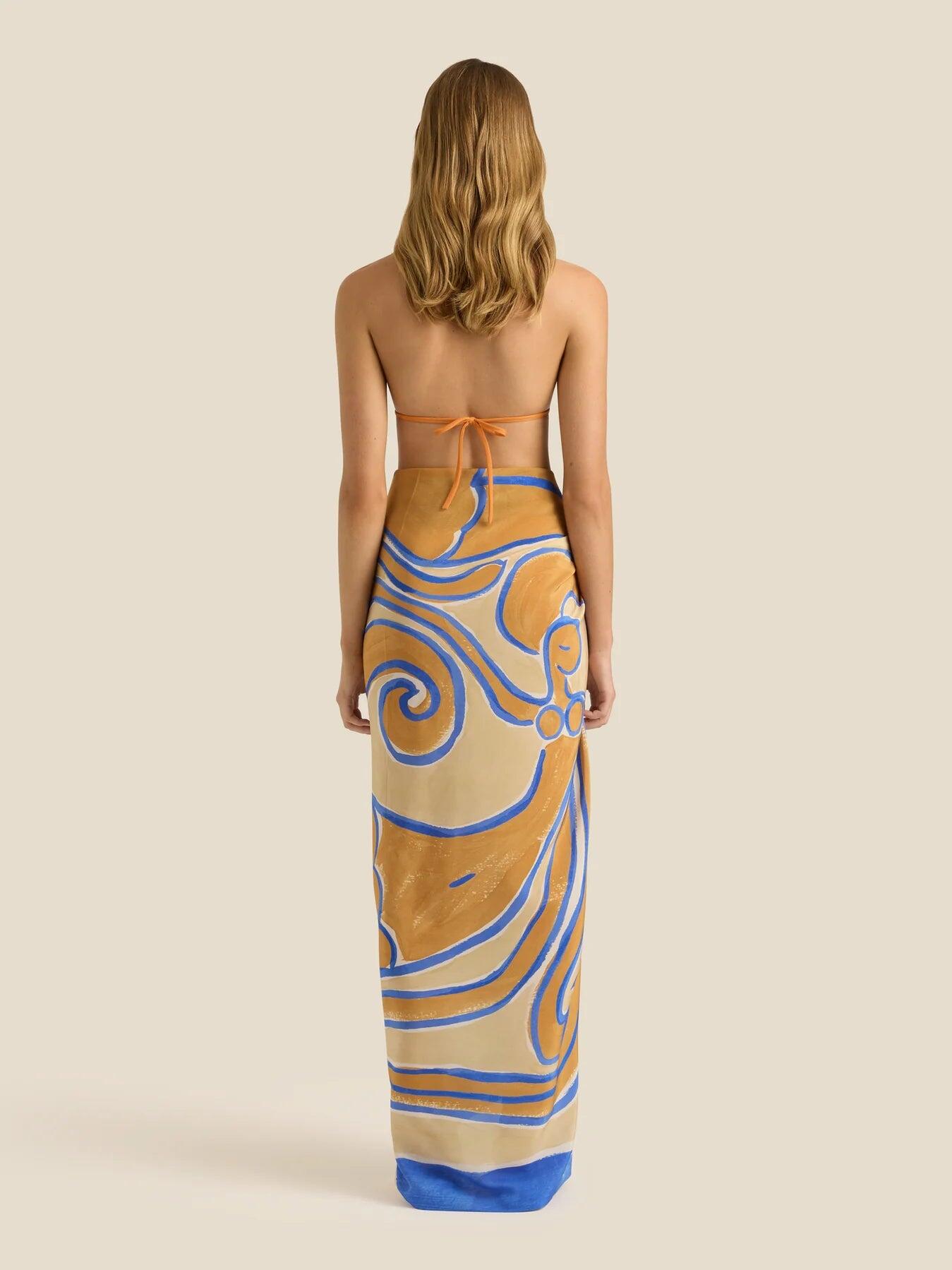 Square Pareo Siren Silk - ONE SIZE - Sarong