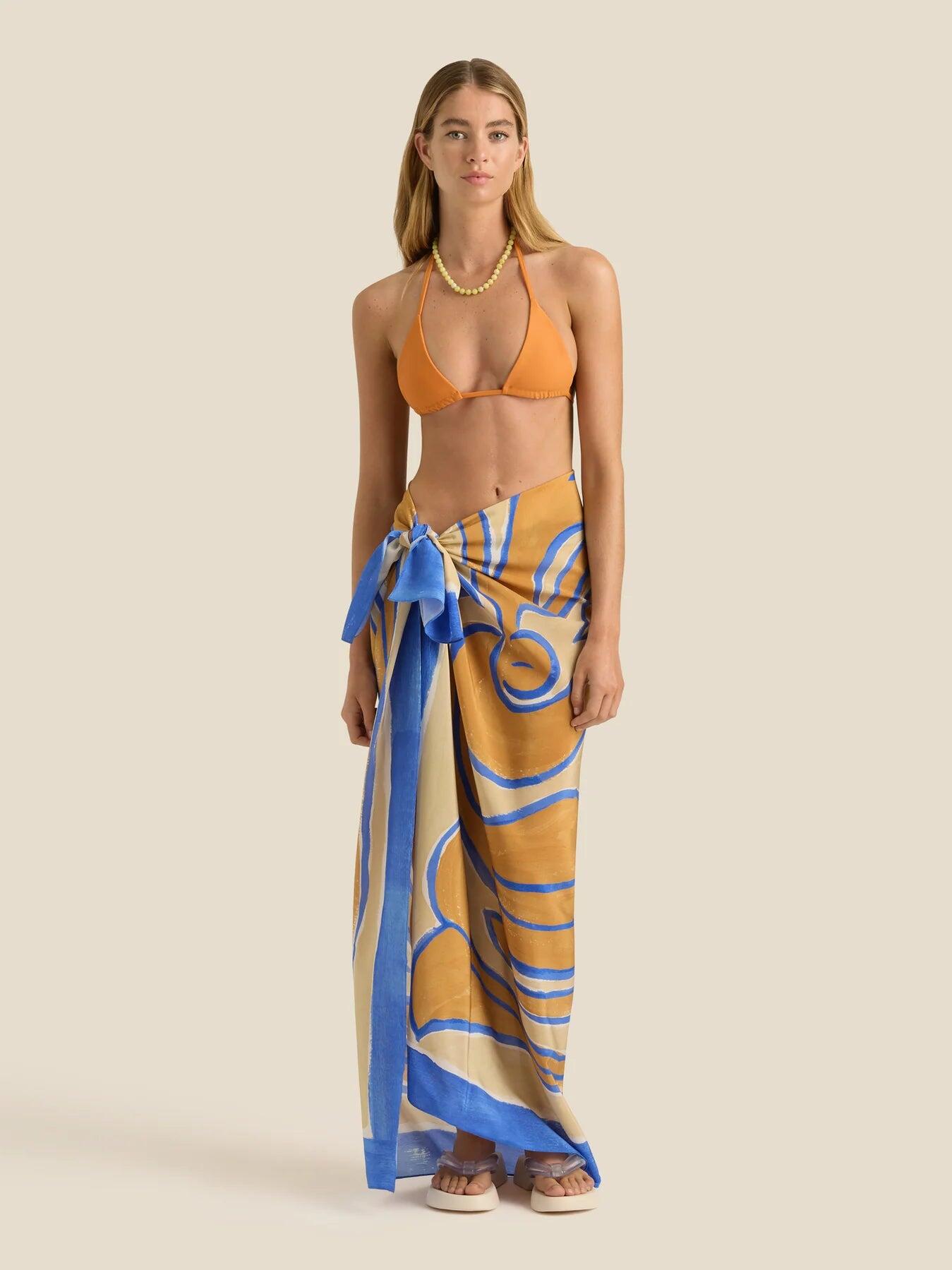 Square Pareo Siren Silk - ONE SIZE - Sarong