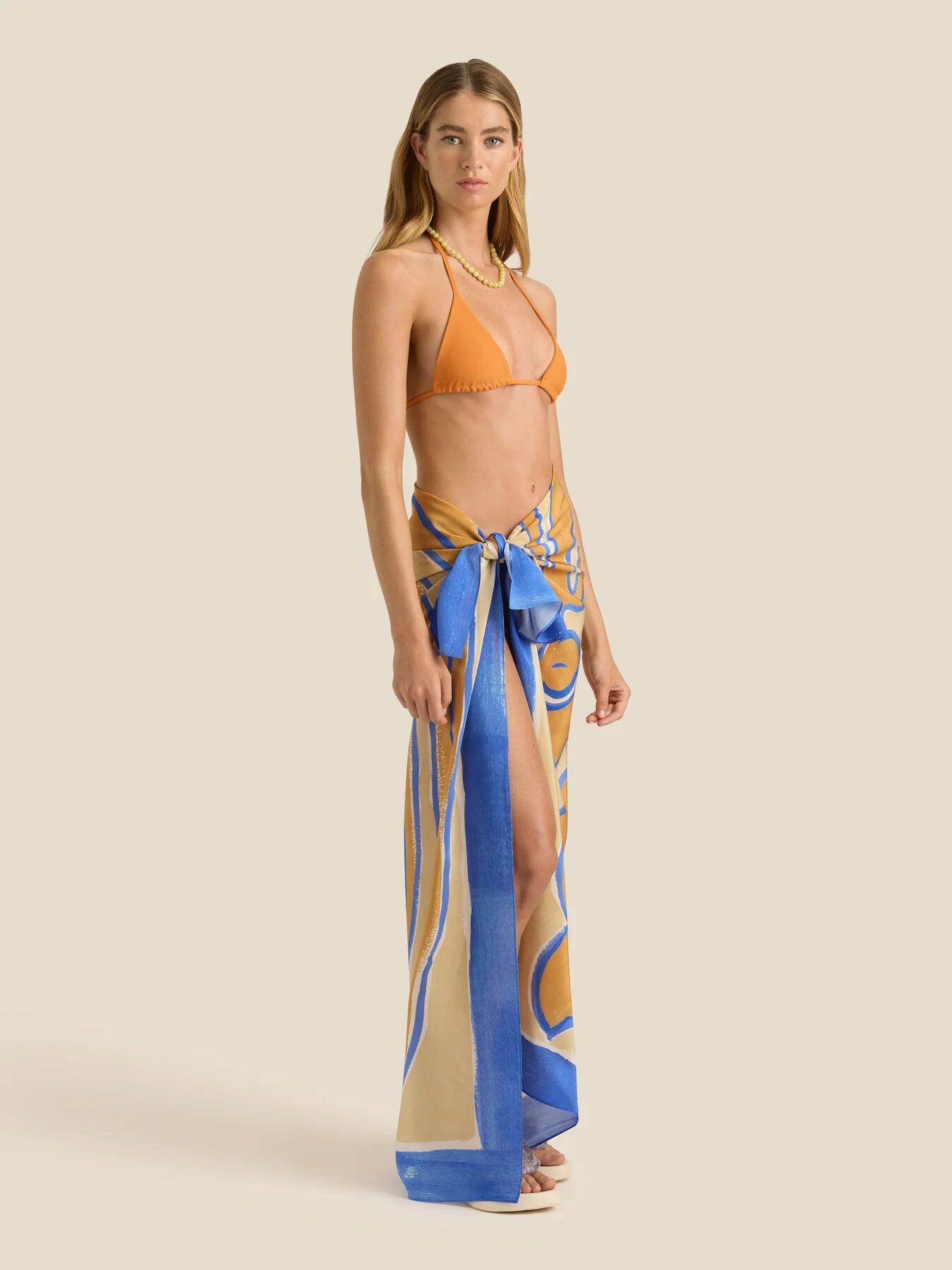 Square Pareo Siren Silk - ONE SIZE - Sarong