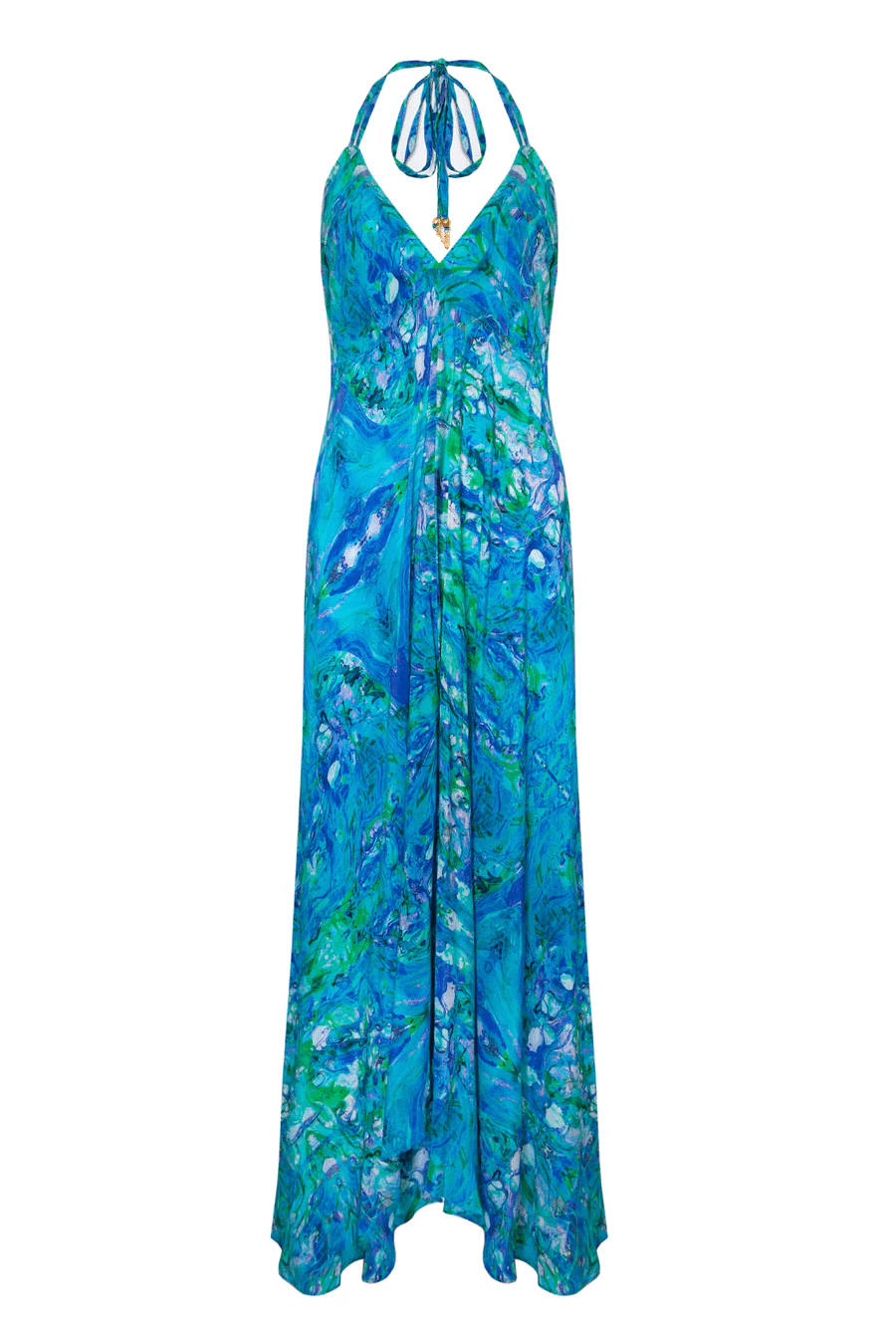 Maxi Ibiza Dress Turquoise Glow