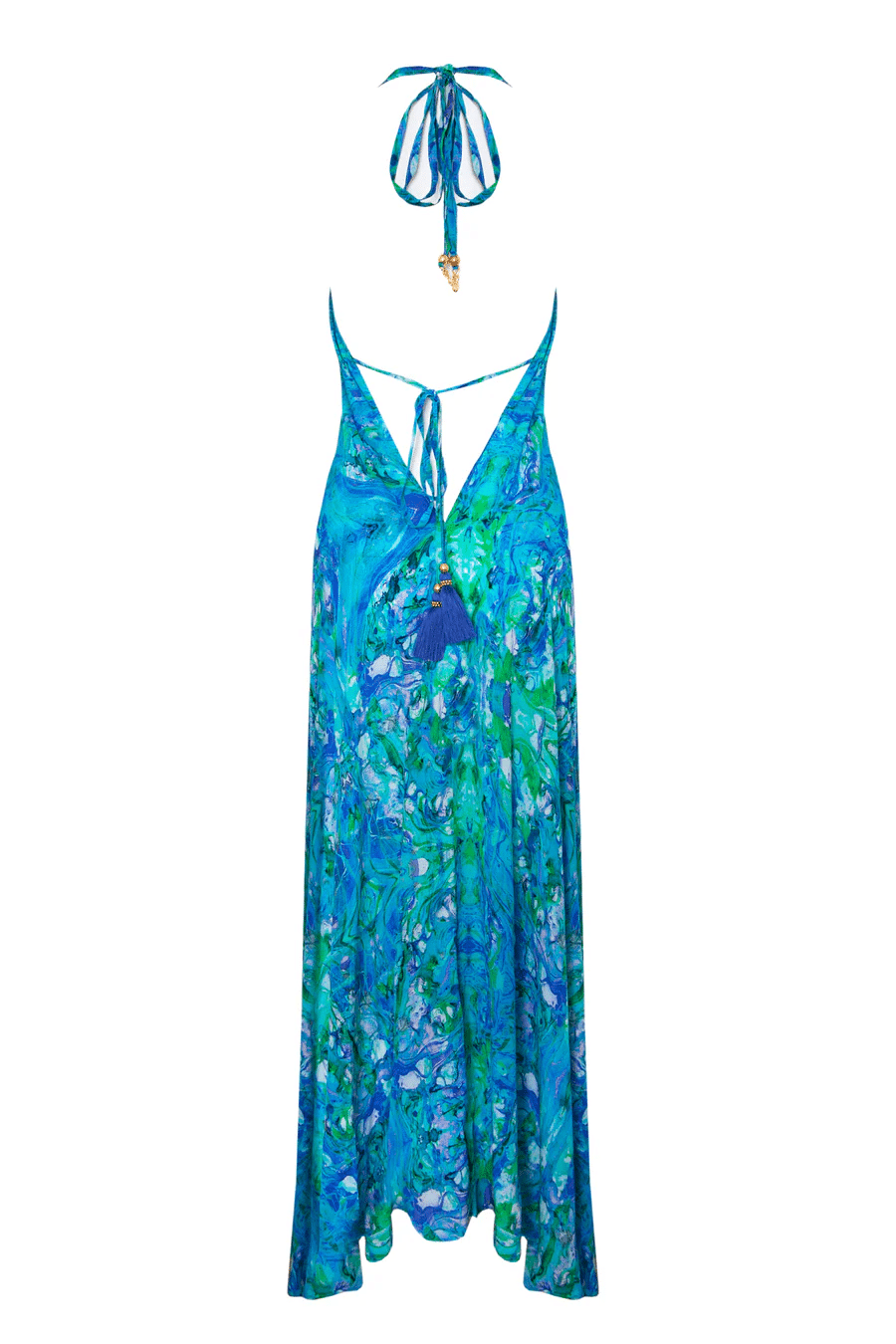 Maxi Ibiza Dress Turquoise Glow