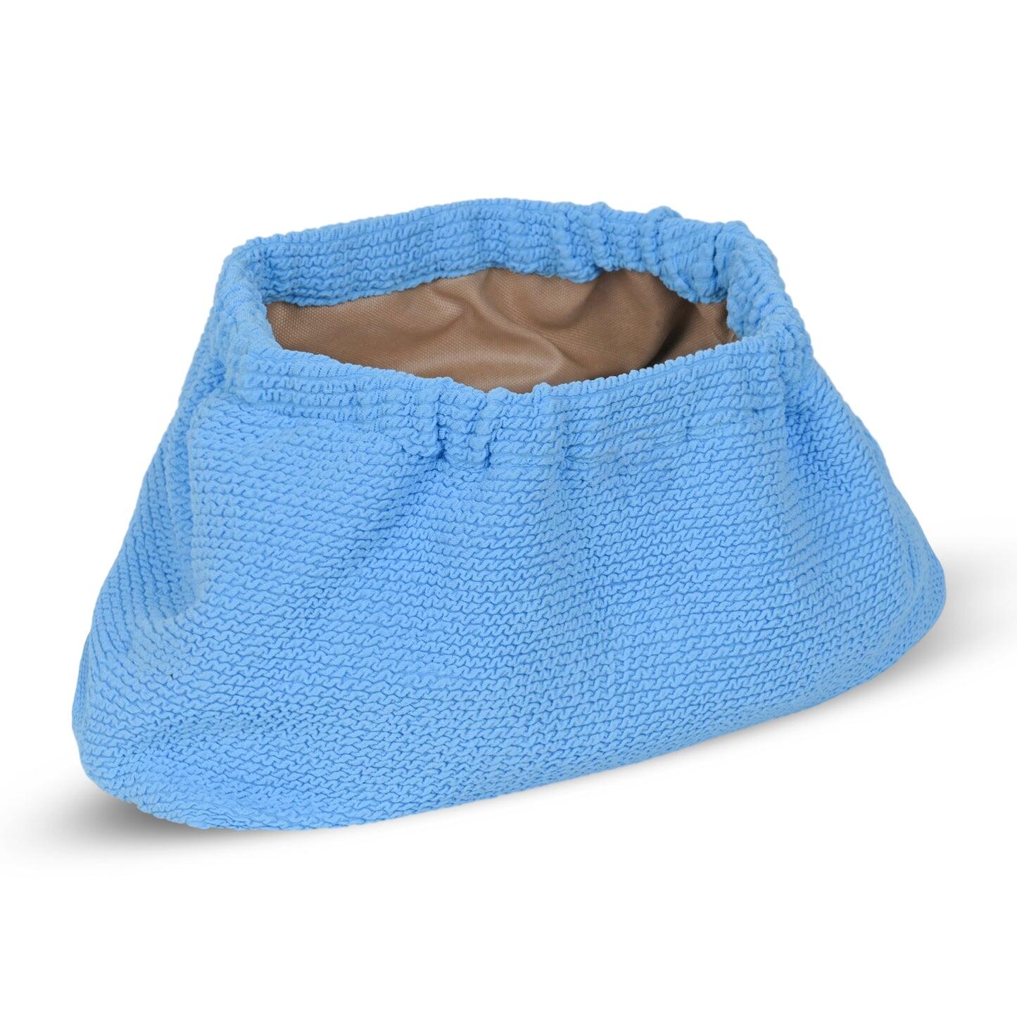 Crinkle Clutch Bag Blue Bubblegum - Clutch Bag