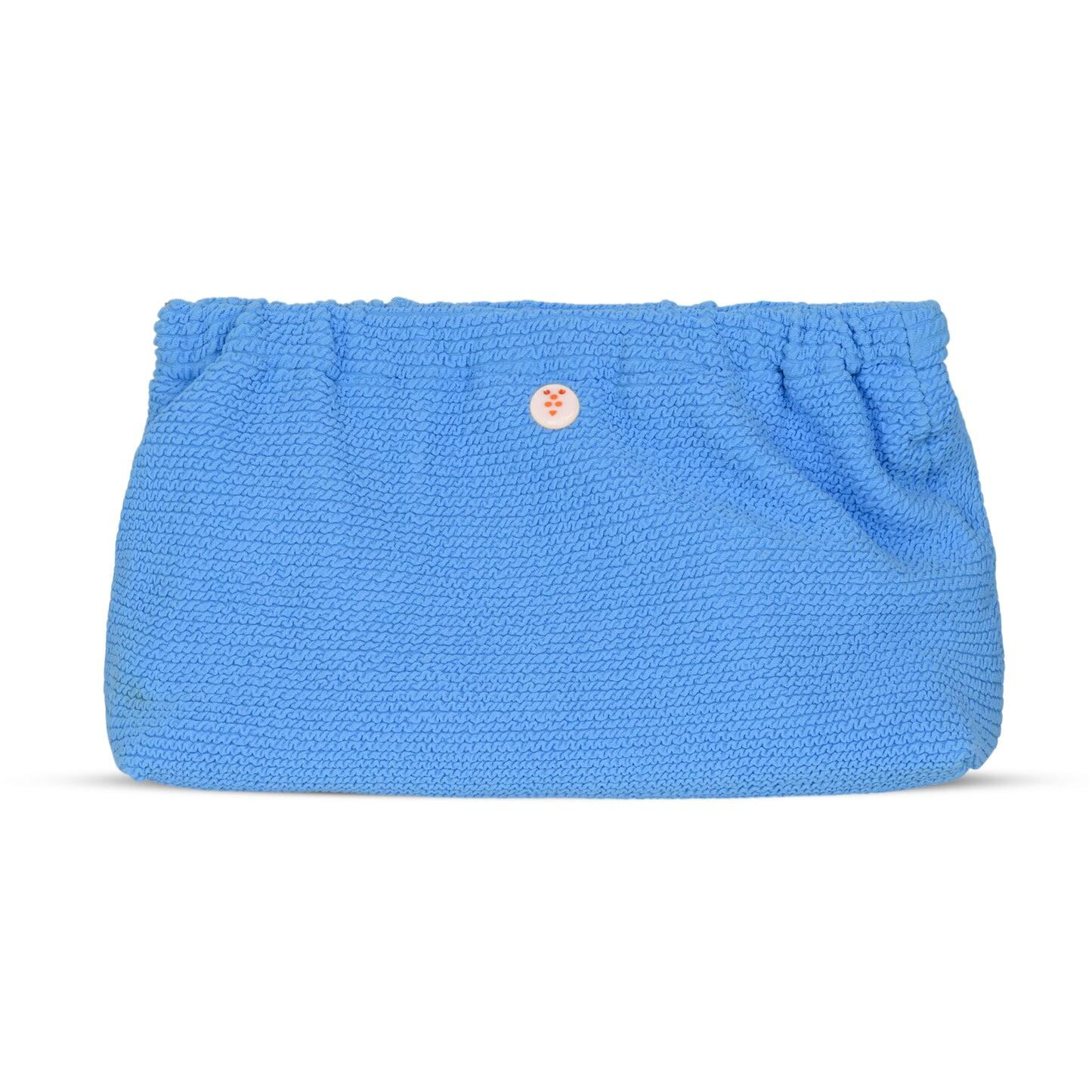 Crinkle Clutch Bag Blue Bubblegum - Clutch Bag