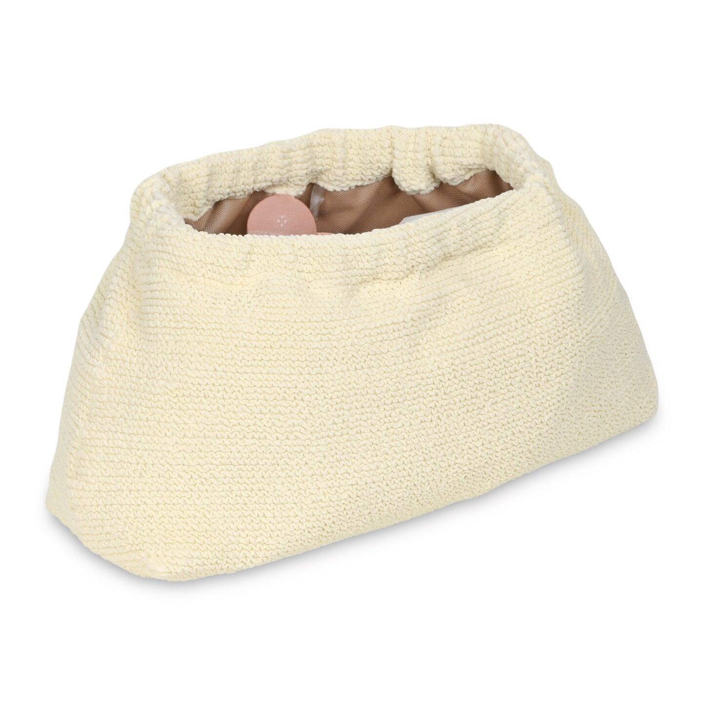 Crinkle Clutch Bag Vanilla - ONE SIZE - Clutch Bag