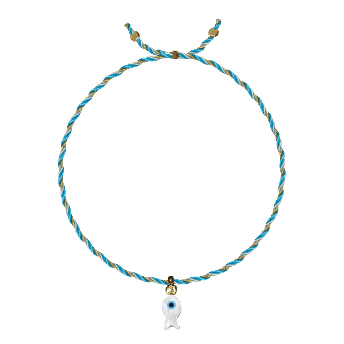 Mother Of Pearl Charm Bracelet Fish - Bracelet