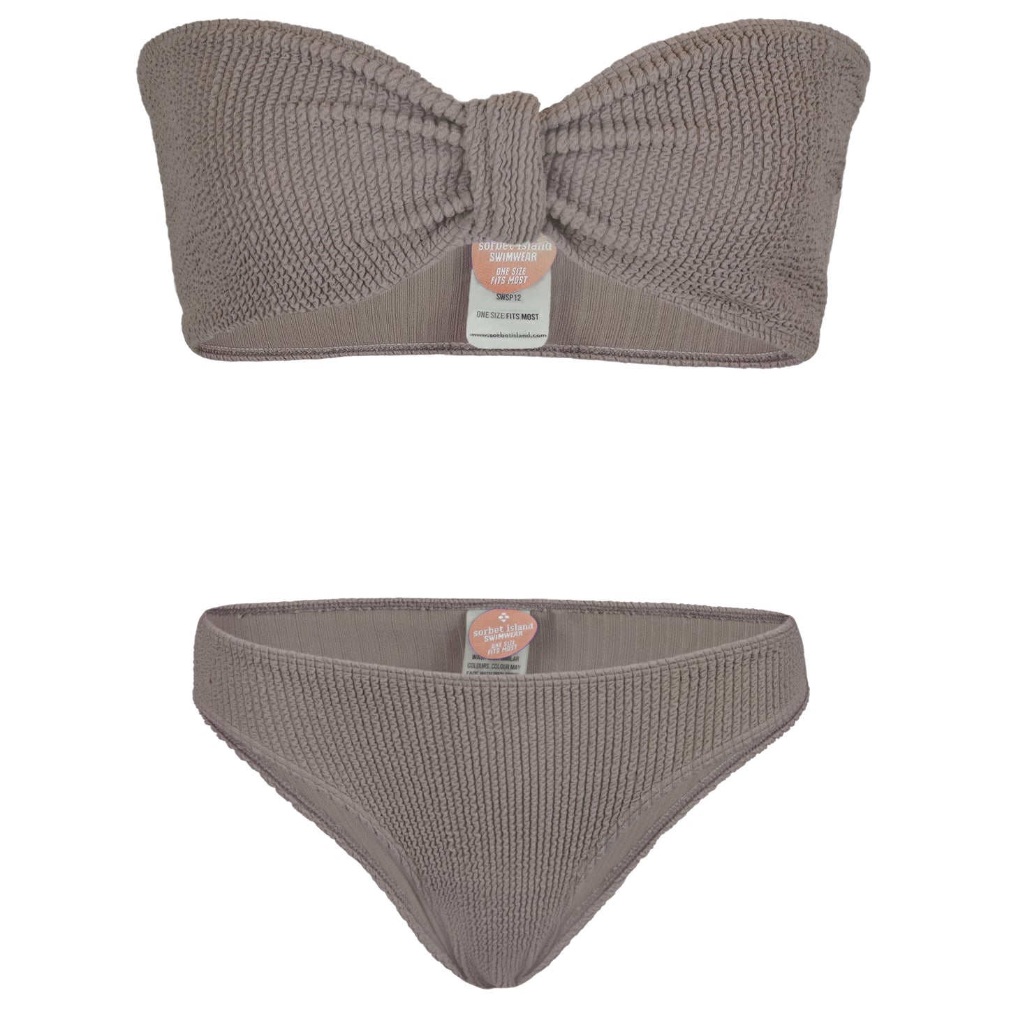 Lory Bandeau Bikini Set Hazelnut - ONE SIZE - Bikini