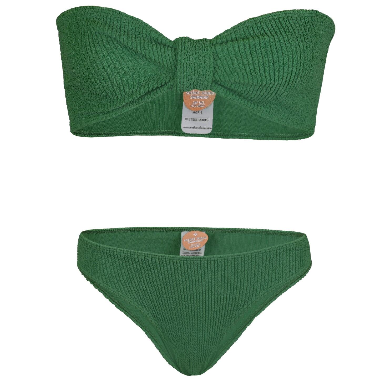 Lory Bandeau Bikini Set Kiwi - ONE SIZE - Bikini