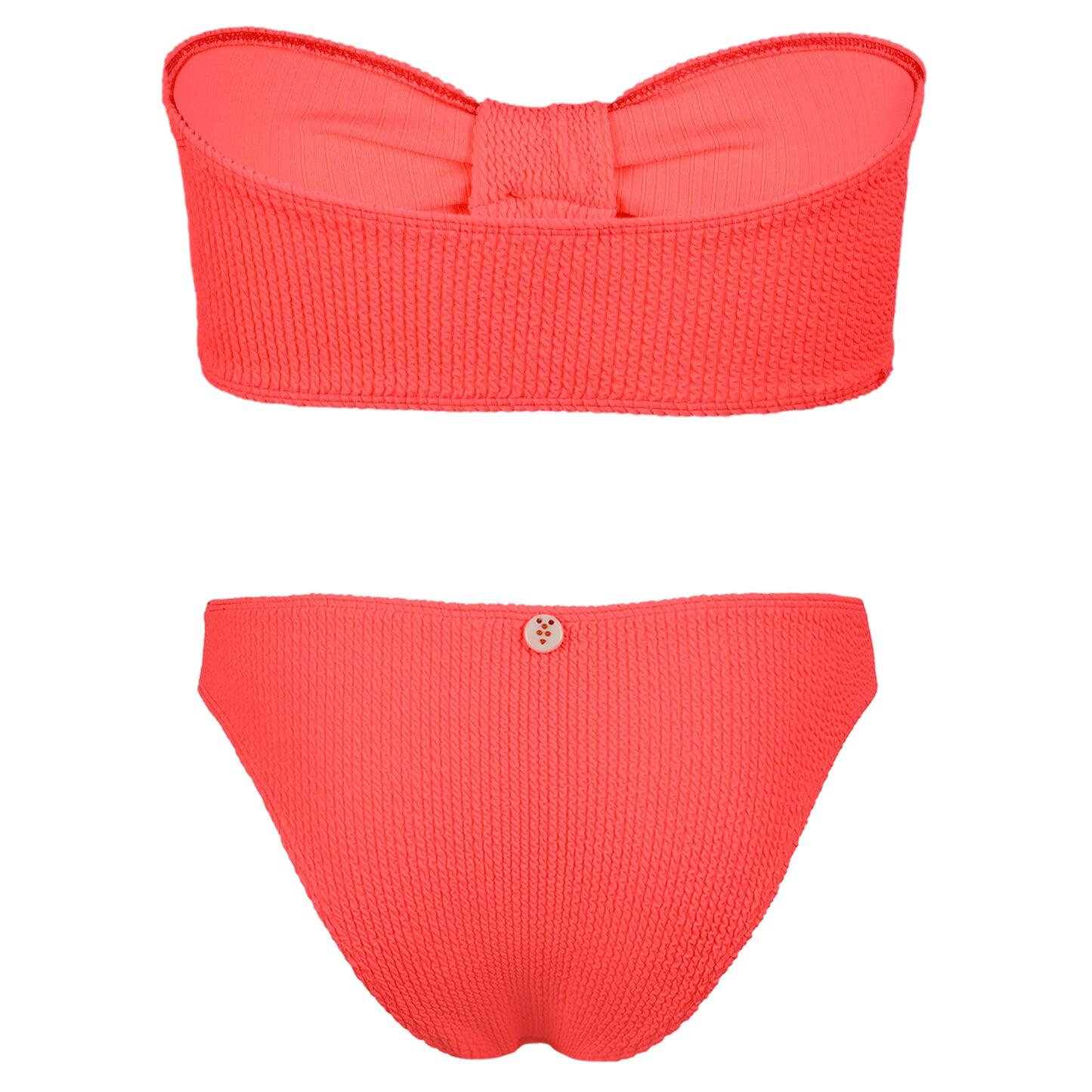 Lory Bandeau Bikini Set Strawberry - ONE SIZE - Bikini