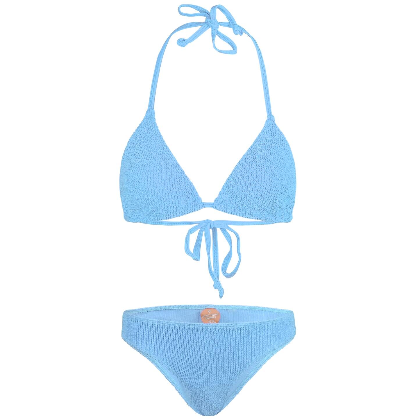 Mia Triangle Bikini Set Blue Bubblegum - ONE SIZE - Bikini