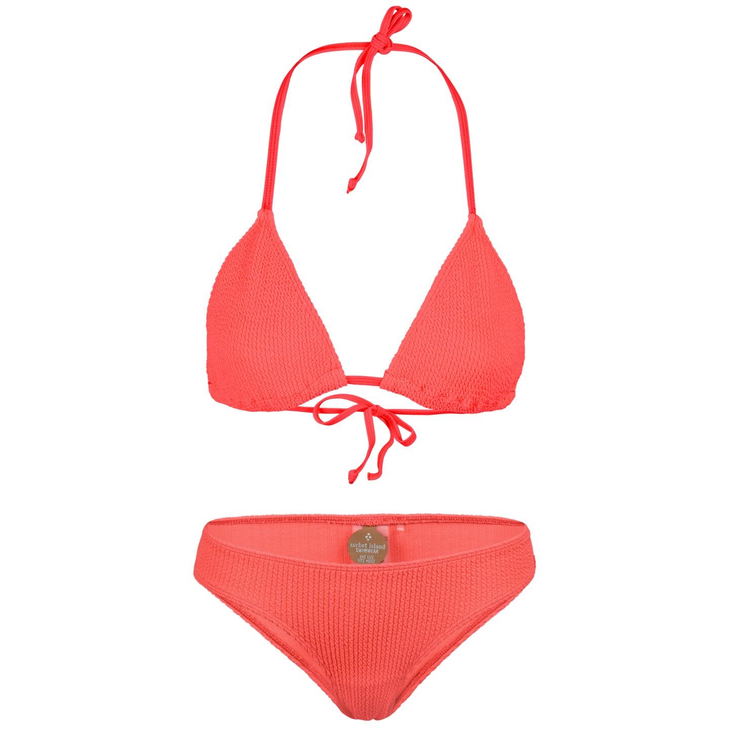 Mia Triangle Bikini Set Strawberry - ONE SIZE - Bikini