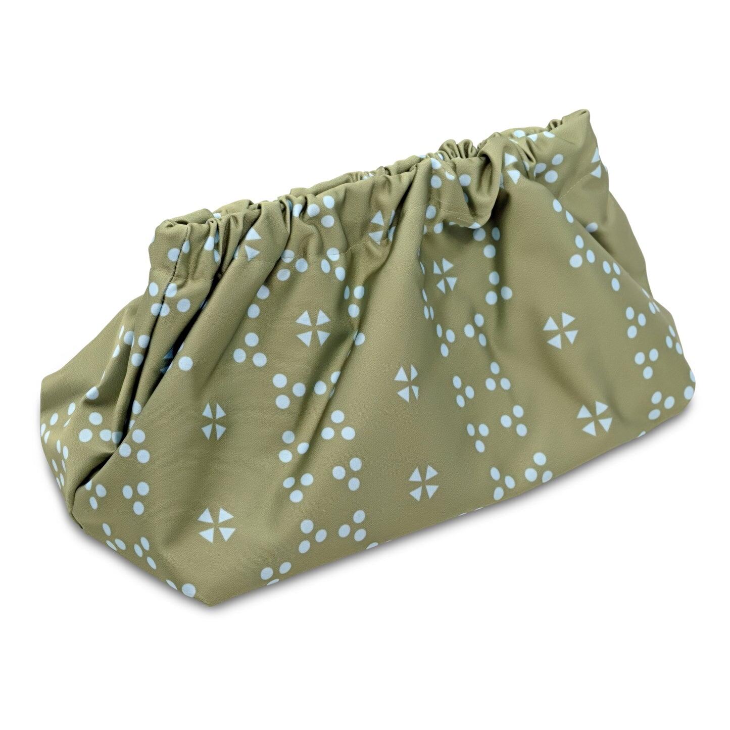 Multicolour Patterned Clutch Bag Mint