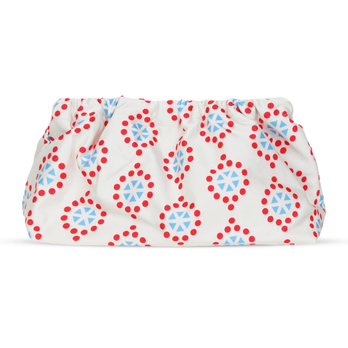 Multicolour Patterned Clutch Bag Off White - ONE SIZE - Clutch Bag