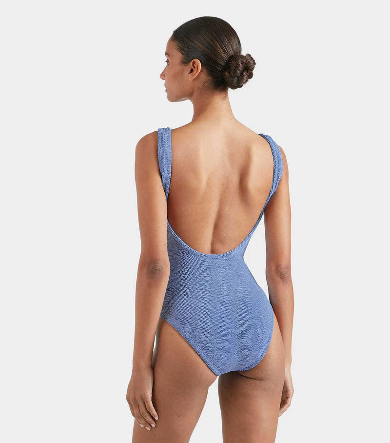 Square Neck Swim Cornflower