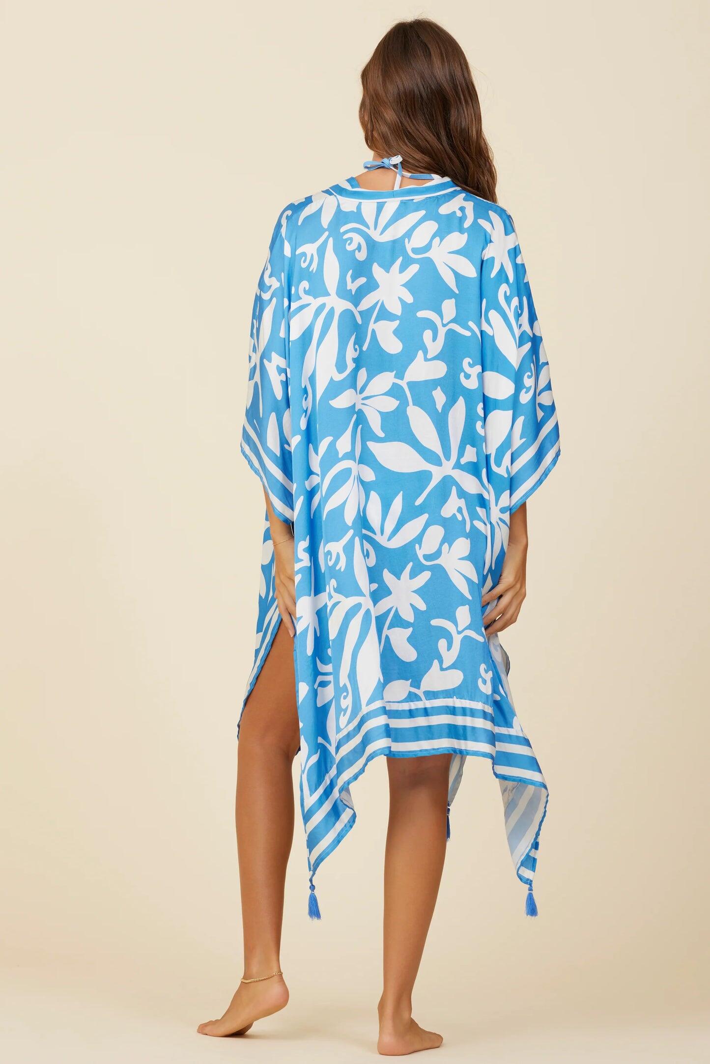 Summer Breeze Print Kimono - Kimono