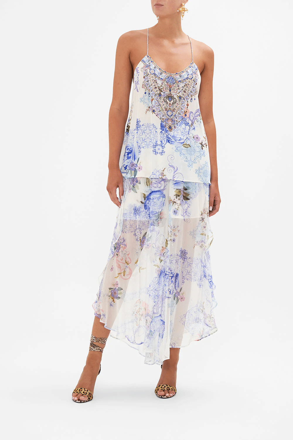 T Back Shoestring Top Paint Me Positano - Top