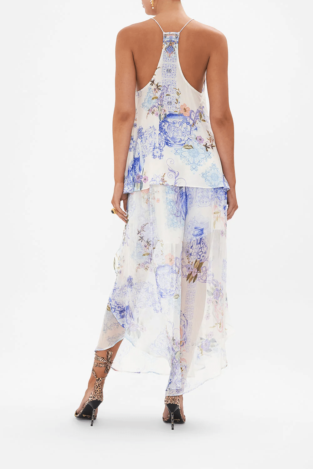 T Back Shoestring Top Paint Me Positano - Top