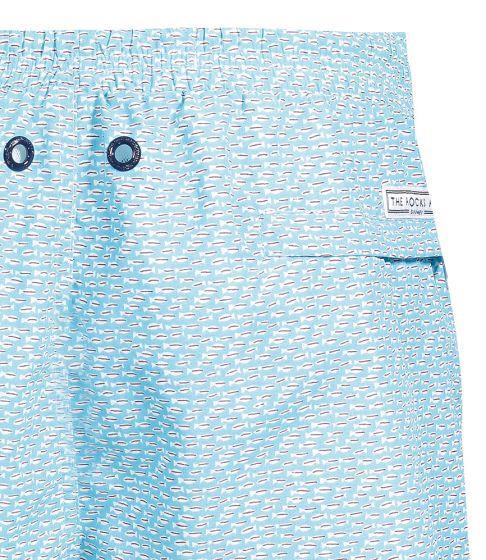 Mens Short Swim Shorts with Fish Print