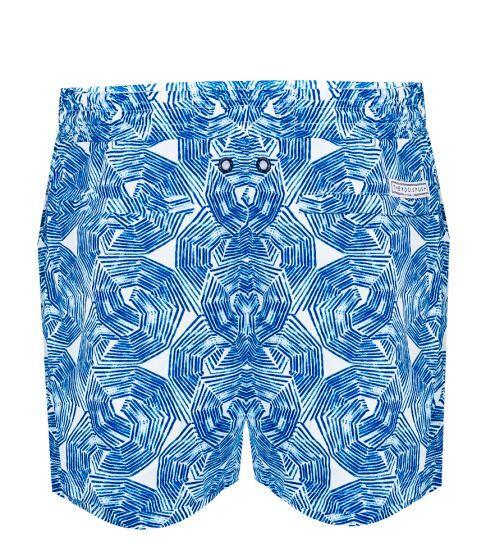 Balmoral Blue Umbrellas Men's Swim Shorts