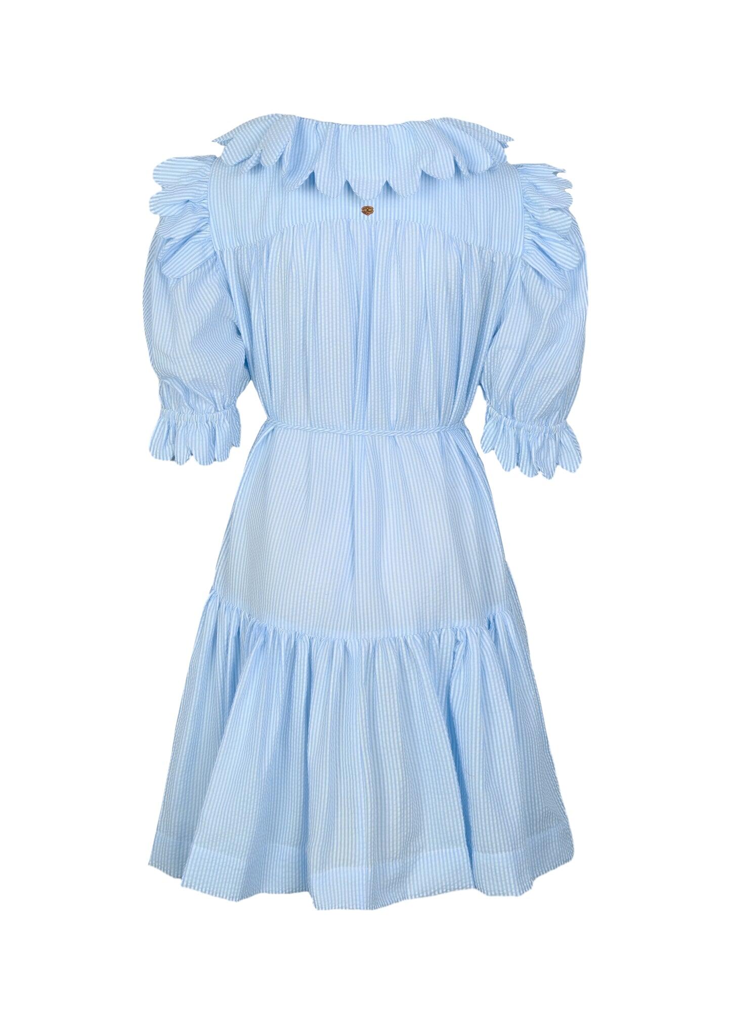 Vivier Scallop Mini Dress Denim - Dress