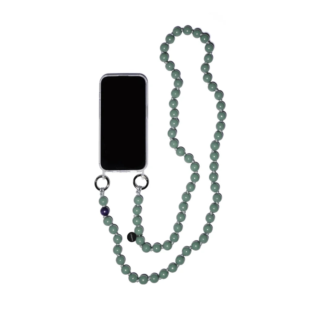 Phone Crossbody Chain Olive Green - Phone Charms
