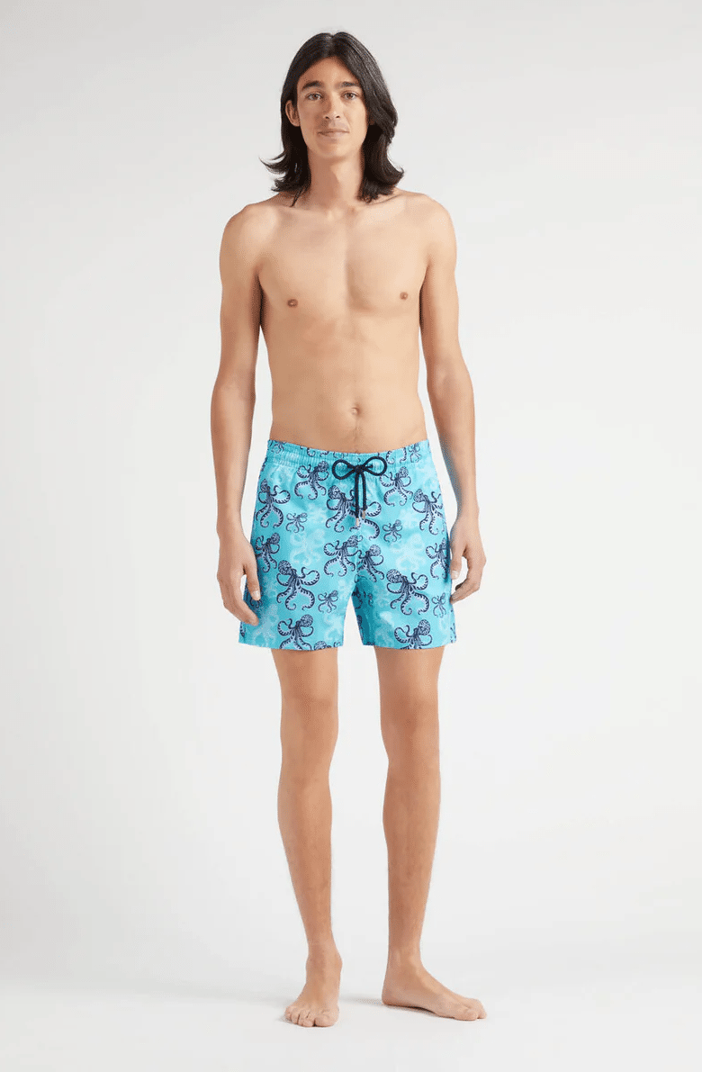 Men Stretch Swim Shorts Poulpes