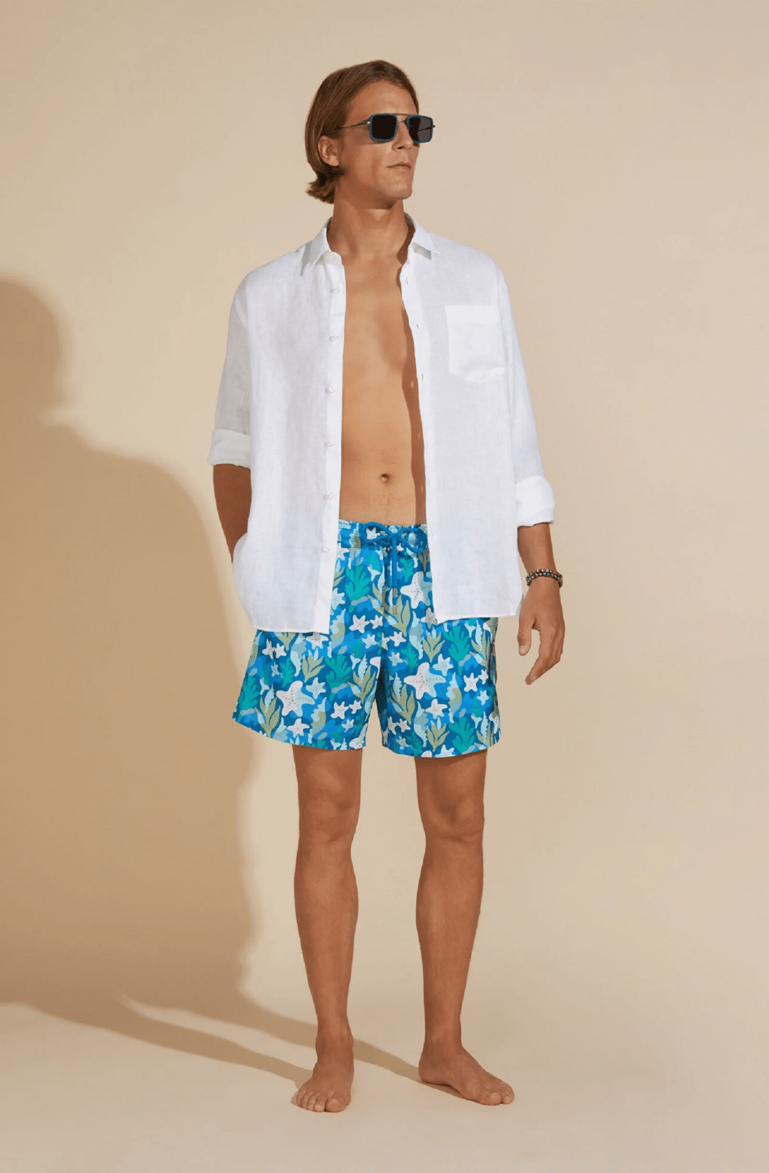 Caroubis White Linen Shirt - Long Sleeve Shirt