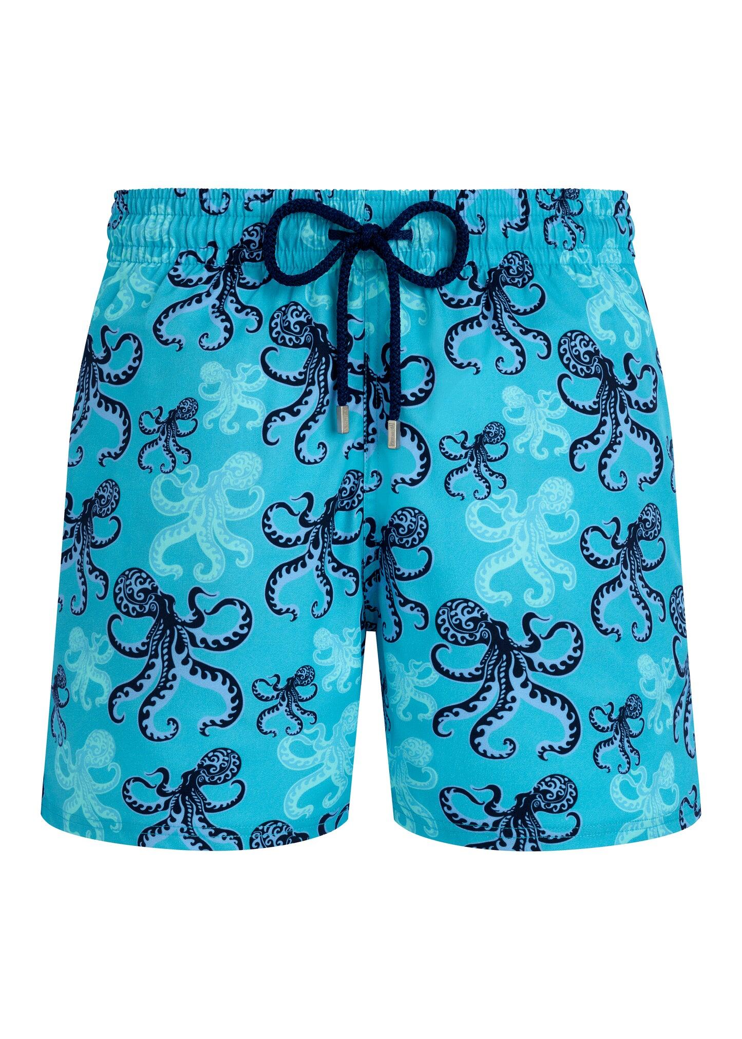 Men Stretch Swim Shorts Poulpes