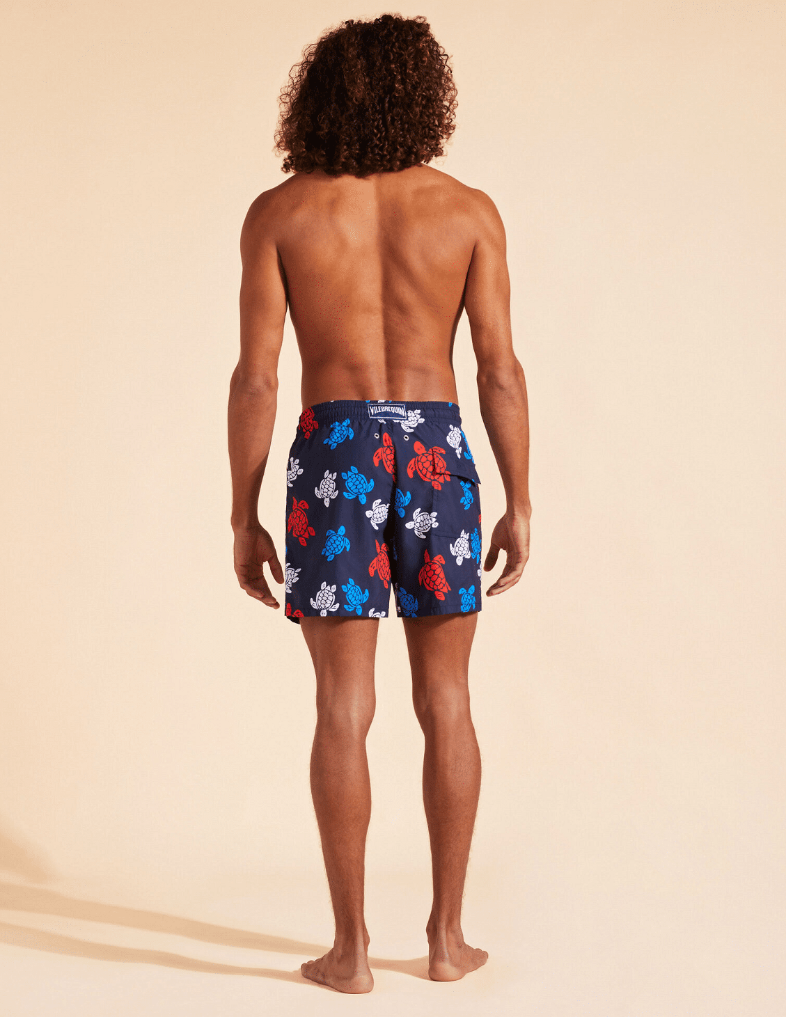 Men Swim Shorts Tortues Navy Blue - Men’s Swim Shorts