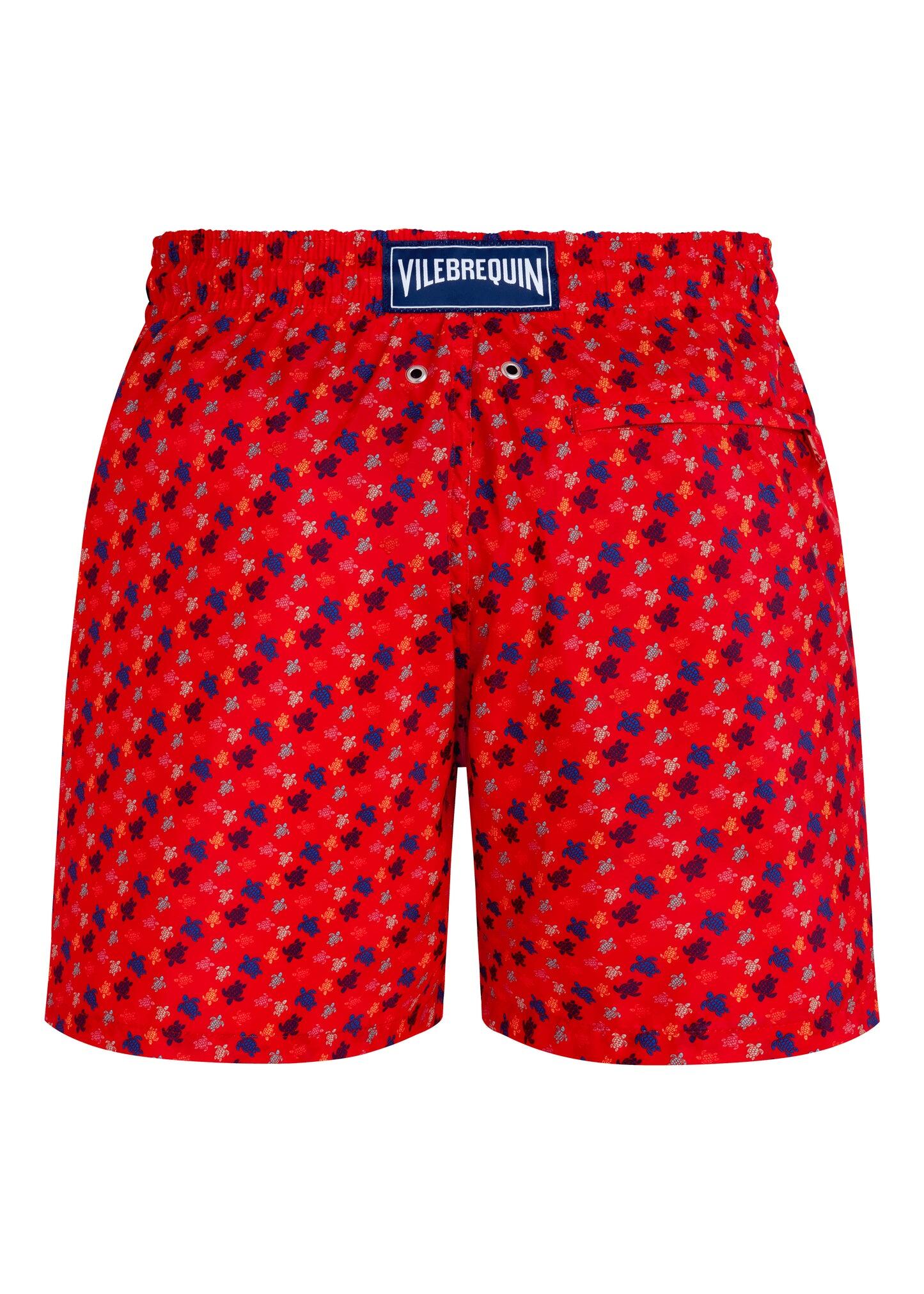 Men Swim Shorts Ultra-Light and Packable Ronde Des Tortues Red